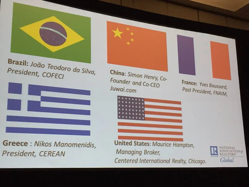 slide com bandeiras. banner post Brasil é destino de investimentos imobiliários