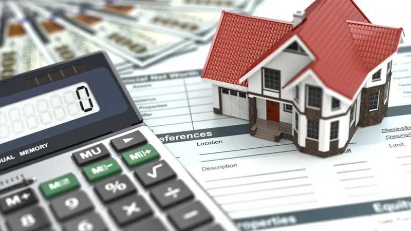 casa e calculadora sobre a mesa. banner post setor imobiliário 